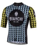 BIANCHI MILANO Kurzarm Fahrradtrikot - MASSARI - Gelb/Hellblau