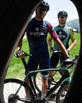 BIANCHI MILANO Kurzarm Fahrradtrikot - MASSARI - Gelb/Hellblau