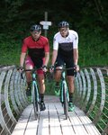 BIANCHI MILANO Kurzarm Fahrradtrikot - QUIRRA - Schwarz/Weiß