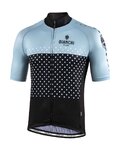 BIANCHI MILANO Kurzarm Fahrradtrikot - QUIRRA - Schwarz/Hellblau