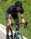 BIANCHI MILANO Kurzarm Fahrradtrikot - OLLASTU - Schwarz/Grau