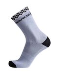 BIANCHI MILANO Klassische Fahrradsocken - MAIORI - Schwarz/Hellblau