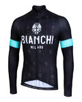 BIANCHI MILANO Langarm Fahrradtrikot für den Sommer - PERTICARA - Schwarz