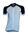 BIEMME Kurzarm Fahrradtrikot - SEAMLESS  - Weiß/Schwarz