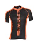 Kurzarm Fahrradtrikot - POISON  - Schwarz/Orange