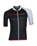 Kurzarm Fahrradtrikot - PURE SPEED  - Weiß/Schwarz
