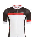 BIEMME Kurzarm Fahrradtrikot - POLKA - Schwarz/Weiß/Rot