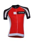 Kurzarm Fahrradtrikot - MOODY - Schwarz/Rot/Weiß