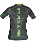 BIEMME Kurzarm Fahrradtrikot - POISON LADY - Grün/Grau