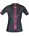 BIEMME Kurzarm Fahrradtrikot - POISON LADY - Grau/Rosa