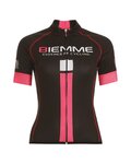 Kurzarm Fahrradtrikot - IDENTITY18 LADY - Rosa/Weiß/Schwarz