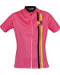 BIEMME Kurzarm Fahrradtrikot - ITEM TWO LADY - Gelb/Rosa/Schwarz