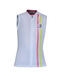 Ärmelloses Fahrradtrikot - ITEM TWO LADY - Rosa/Weiß/Gelb