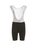Kurze Fahrradhose mit Trägern - FLEX LADY - Weiß/Schwarz
