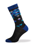 BIOTEX Klassische Fahrradsocken - DIAMONDS - Schwarz/Blau