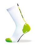 BIOTEX Klassische Fahrradsocken - RACE - Grün/Weiß