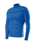 BIOTEX Langarm Fahrrad-Shirt - POWERFLEX WARM - Blau