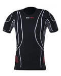 BIOTEX Kurzarm Fahrrad-Shirt - HIGHTECH WARM - Schwarz