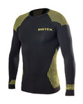 BIOTEX Langarm Fahrrad-Shirt - 3D - Gelb/Schwarz