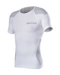 BIOTEX Kurzarm Fahrrad-Shirt - BIOFLEX RAGLAN - Weiß/Grau