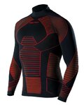 BIOTEX Langarm Fahrrad-Shirt - ICEBREAK - Rot/Schwarz
