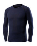 BIOTEX Langarm Fahrrad-Shirt - CALORE MERINO - Blau