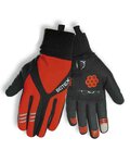 BIOTEX Langfinger-Fahrradhandschuhe - ARTIC GEL - Rot/Schwarz