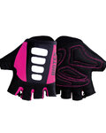 BIOTEX Fingerlose Fahrradhandschuhe - MESH RACE  - Schwarz/Rosa