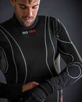 BIOTEX Langarm Fahrrad-Shirt - TURTLENECK - Schwarz