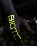 BIOTEX Langfinger-Fahrradhandschuhe - THERMAL TOUCH GEL - Gelb/Schwarz