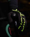 BIOTEX Langfinger-Fahrradhandschuhe - THERMAL TOUCH GEL - Gelb/Schwarz
