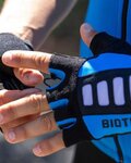BIOTEX Fingerlose Fahrradhandschuhe - MESH RACE  - Schwarz/Blau