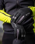 BIOTEX Langfinger-Fahrradhandschuhe - EXTRAWINTER - Schwarz/Grau