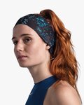 BUFF Fahrradstirnband - COOLNET UV® WIDE - Hellblau/Schwarz