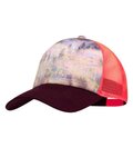 BUFF Fahrradmütze - TRUCKER DERAMA - bordeaux/Orange