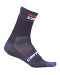 CASTELLI Klassische Fahrradsocken - ROSSO CORSA 9 - Blau
