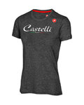 CASTELLI Kurzarm Fahrrad-Shirt - CLASSIC W  - Grau