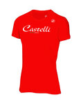 CASTELLI Kurzarm Fahrrad-Shirt - CLASSIC W - Rot