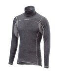CASTELLI Langarm Fahrrad-Shirt - FLANDERS WARM NECK - Grau