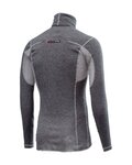 CASTELLI Langarm Fahrrad-Shirt - FLANDERS WARM NECK - Grau