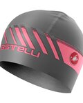 CASTELLI Fahrradmütze - ARRIVO 3 THERMO - Grau/Rosa