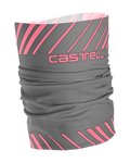 CASTELLI Fahrrad-Nackenwärmer - ARRIVO 3 THERMO - Grau/Rosa