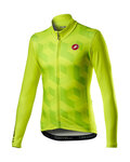 CASTELLI Langarm Fahrradtrikot für den Winter - CUBI LONG - Gelb