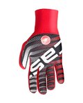 CASTELLI Langfinger-Fahrradhandschuhe - DILUVIO C - Rot