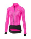 CASTELLI Langarm Fahrradtrikot für den Winter - SFIDA LADY WINTER - Rosa/Schwarz