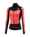 CASTELLI Langarm Fahrradtrikot für den Winter - SFIDA LADY WINTER - Schwarz/Rosa