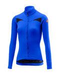 CASTELLI Langarm Fahrradtrikot für den Winter - SINERGIA LADY WINTER - Blau
