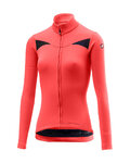 CASTELLI Langarm Fahrradtrikot für den Winter - SINERGIA LADY WINTER - Rosa