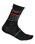 CASTELLI Klassische Fahrradsocken - LANCIO 15 - Schwarz