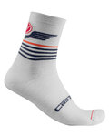 CASTELLI Klassische Fahrradsocken - LANCIO 15 - Weiß/Grau